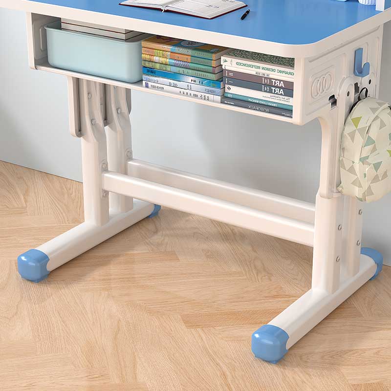 Children's study table simple desk bookshelf primary school students home liftable boys and girls writing desk combination set