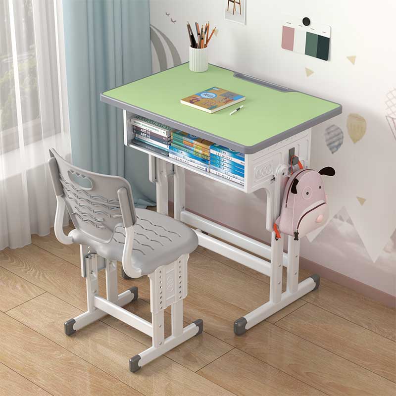 Desks and chairs for junior high school and primary school students can be lifted at home for children to study homework desks, tutoring and training classes, the same model as the school