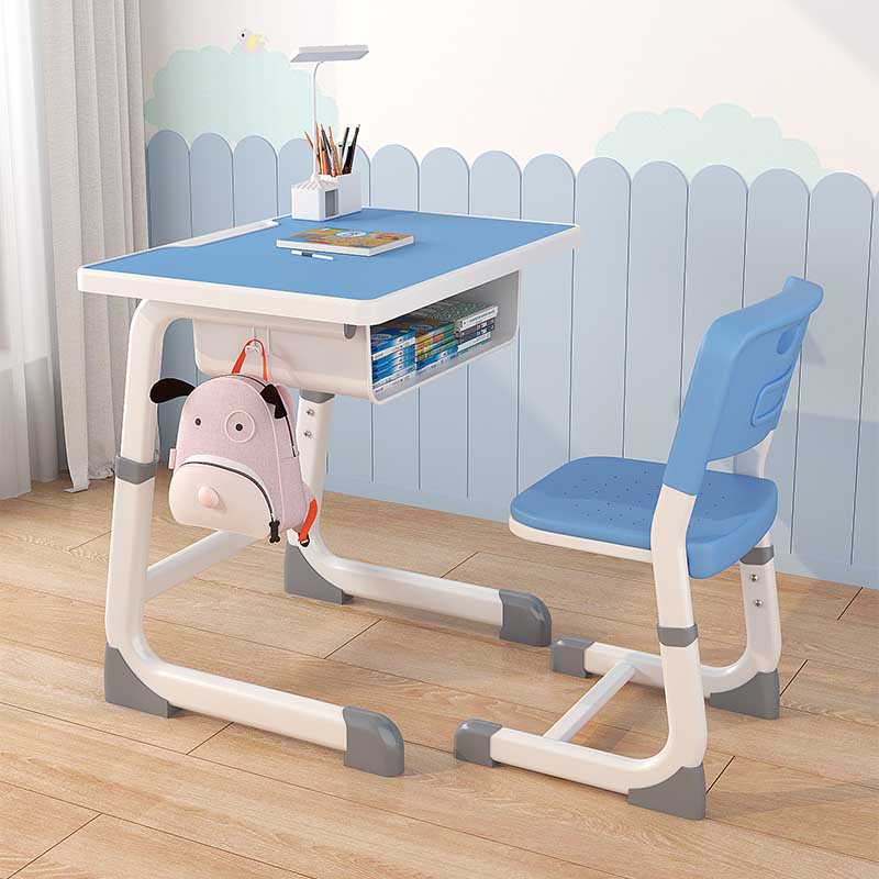 Installation-free children's desk study desk and chair set all-in-one household liftable writing desk for primary and secondary school students